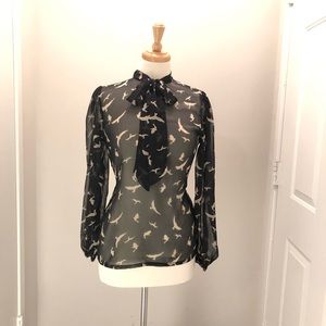 Splash Sheer Blouse
